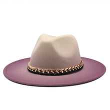 Load image into Gallery viewer, Woolen  Hombre Shaded Unisex Fedora Hats
