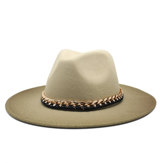 Woolen  Hombre Shaded Unisex Fedora Hats