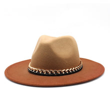 Load image into Gallery viewer, Woolen  Hombre Shaded Unisex Fedora Hats
