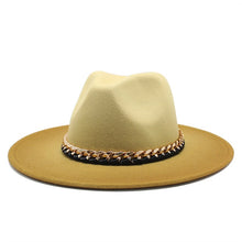 Load image into Gallery viewer, Woolen  Hombre Shaded Unisex Fedora Hats
