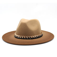 Load image into Gallery viewer, Woolen  Hombre Shaded Unisex Fedora Hats
