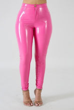 Load image into Gallery viewer, Latex High Waist Solid Color Pencil Pants
