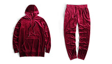 Load image into Gallery viewer, Solid Rich Color Velour Hoodie/Sweat Pants/ or Suit
