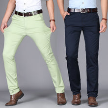 Load image into Gallery viewer, Casual Cotton Stretch Slim Fit Trousers
