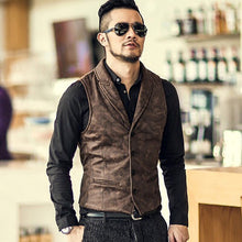 Load image into Gallery viewer, Suede Slim Fit Single Breasted Vest
