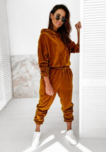 Load image into Gallery viewer, Velour Solid  Rich Colored Tracksuit
