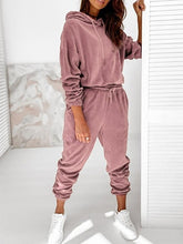 Load image into Gallery viewer, Velour Solid  Rich Colored Tracksuit
