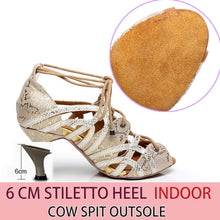 Load image into Gallery viewer, Suede with  Snake Skin Lace Sandals
