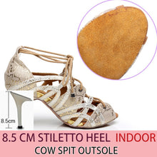 Load image into Gallery viewer, Suede with  Snake Skin Lace Sandals
