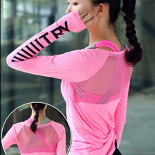 Load image into Gallery viewer, Thumb Hole Breathable  Sportswear Top
