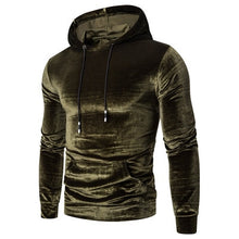 Load image into Gallery viewer, Velour Hooded Multi-Color Solid Pullover
