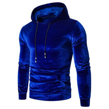 Load image into Gallery viewer, Velour Hooded Multi-Color Solid Pullover
