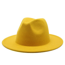 Load image into Gallery viewer, Classic Fedora Brim Hat
