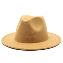 Load image into Gallery viewer, Classic Fedora Brim Hat
