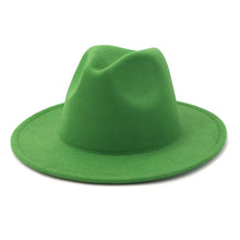 Load image into Gallery viewer, Classic Fedora Brim Hat
