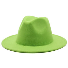 Load image into Gallery viewer, Classic Fedora Brim Hat
