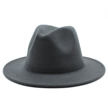 Load image into Gallery viewer, Classic Fedora Brim Hat
