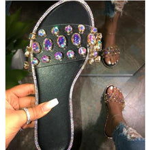 Load image into Gallery viewer, Glittery Jewel Toned Sandals
