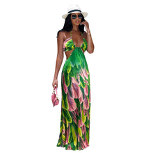 Load image into Gallery viewer, Bohemian Maxi  Halter Dress
