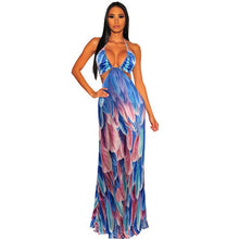 Load image into Gallery viewer, Bohemian Maxi  Halter Dress
