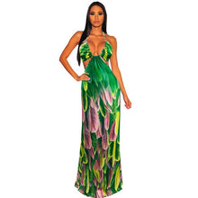 Load image into Gallery viewer, Bohemian Maxi  Halter Dress
