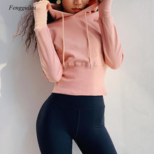 Load image into Gallery viewer, Cotton Long Sleeve Sweatshirt with Thumb Holes
