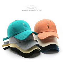 Load image into Gallery viewer, Brushed Cotton Embroidered Adjustable Baseball Caps
