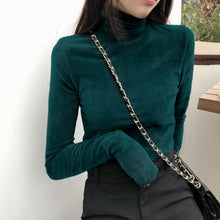 Load image into Gallery viewer, Velour Super Soft Long Sleeve Turtleneck
