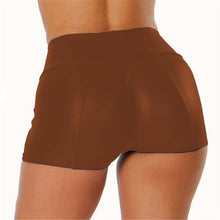 Load image into Gallery viewer, Soft &amp; Shiny Solid Color Fitted  Shorts
