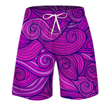 Load image into Gallery viewer, Breathable Swirled Design Swim Trunks
