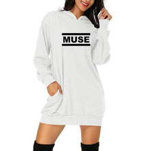 Load image into Gallery viewer, Loose Fit Long Sleeve Thick Hoodie Dress
