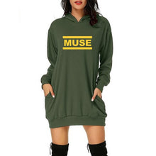 Load image into Gallery viewer, Loose Fit Long Sleeve Thick Hoodie Dress
