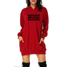 Load image into Gallery viewer, Loose Fit Long Sleeve Thick Hoodie Dress
