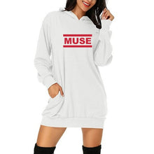 Load image into Gallery viewer, Loose Fit Long Sleeve Thick Hoodie Dress
