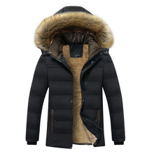 Load image into Gallery viewer, Thick Fleece Waterproof Hooded Fur Collar Parka
