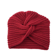 Load image into Gallery viewer, Knitted Turban Style Twisted Warm Winter Hat
