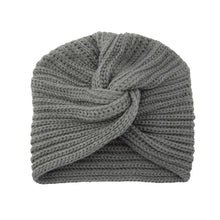 Load image into Gallery viewer, Knitted Turban Style Twisted Warm Winter Hat
