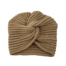 Load image into Gallery viewer, Knitted Turban Style Twisted Warm Winter Hat
