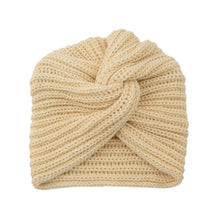 Load image into Gallery viewer, Knitted Turban Style Twisted Warm Winter Hat
