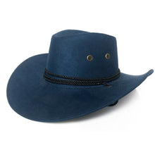 Load image into Gallery viewer, Suede Panama Vintage Riding Sombrero
