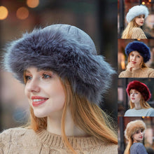 Load image into Gallery viewer, Mongolian Style Suede &amp; Fluffy Warm Snow Hat
