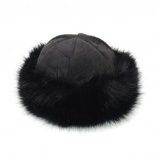 Load image into Gallery viewer, Mongolian Style Suede &amp; Fluffy Warm Snow Hat
