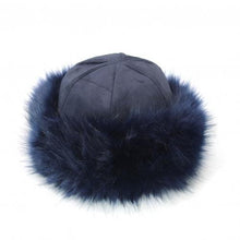 Load image into Gallery viewer, Mongolian Style Suede &amp; Fluffy Warm Snow Hat
