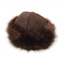 Load image into Gallery viewer, Mongolian Style Suede &amp; Fluffy Warm Snow Hat
