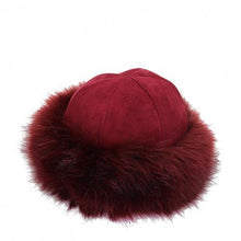 Load image into Gallery viewer, Mongolian Style Suede &amp; Fluffy Warm Snow Hat
