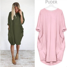 Load image into Gallery viewer, Half Sleeve Oversized T-shirt Dress
