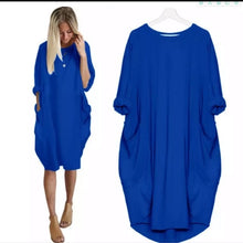 Load image into Gallery viewer, Half Sleeve Oversized T-shirt Dress
