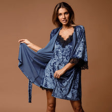 Load image into Gallery viewer, Crushed Velour 2 Pc Sleepwear Set
